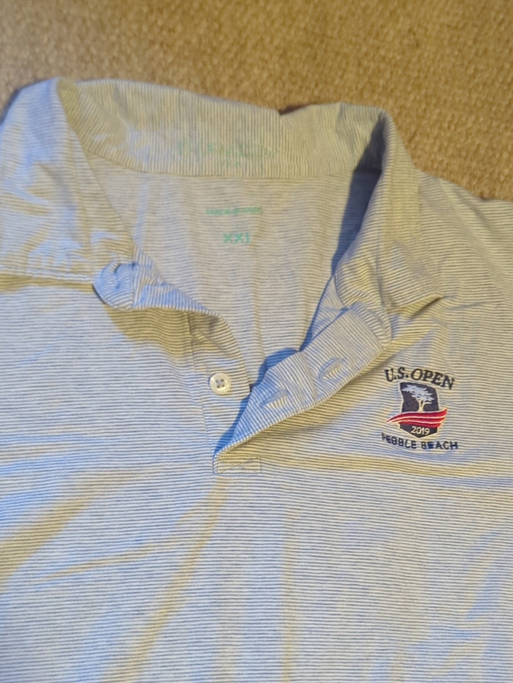 Mens B Draddy golf polo 2019 US Open Pebble Beach size XXL